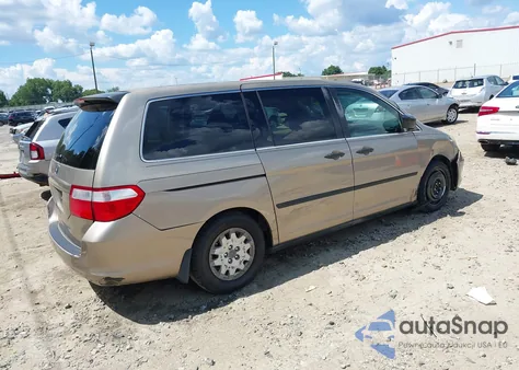 2006 Honda Odyssey Lx z USA, uszkodzony, nr VIN 5FNRL38206B086779